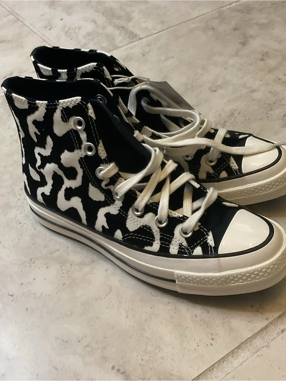 Converse Chuck 70 High Leopard Remix Sneakers unisex 8 W, 6M